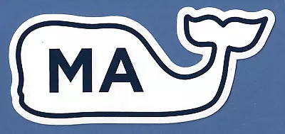 New Authentic Vineyard Vines Ma Massachusetts Whale Sticker Decal • $3.29