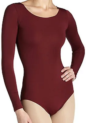 Mondor 497 Burgundy Child Size Large (10-14) Long Sleeve Leotard • $14.99