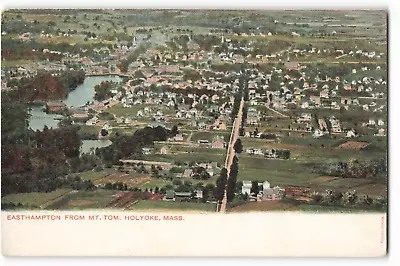 Postcard Easthampton From Mt. Tom. Holyoke Mass Aerial View VTG ME6. • $6