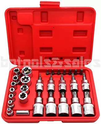 30pc Male Tamper Proof Star Bit & Female E Socket Set Torx Driver Bits Tool CR-V • $22.95