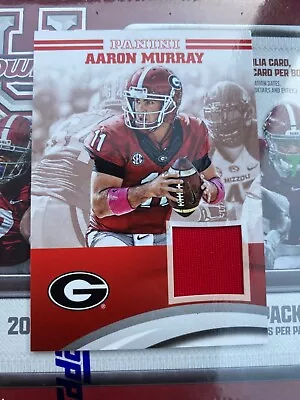 2015 Panini Georgia Team Collection Aaron Murray Red Relic Jersey Card • $3.99