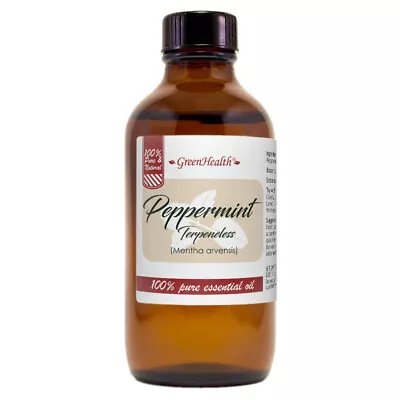 Peppermint (Terpeneless) - 4 Fl Oz - Amber Glass Bottle W/ Cap - GreenHealth • $13.99