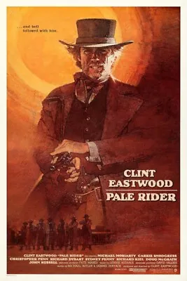 1985 PALE RIDER Vintage Western Movie Poster Print 24x16 STYLE A 9mil PAPER • $25.95