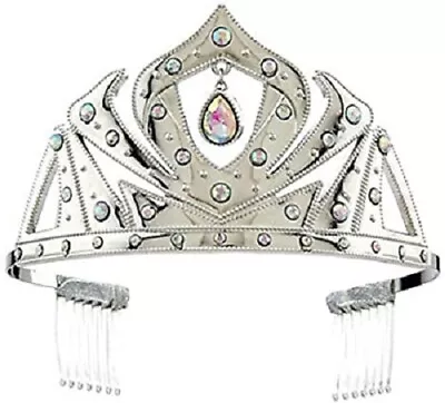 Frozen Elsa CORONATION TIARA CROWN NWT 2014 ORIGINAL SILVER METAL JEWELED • $44.99