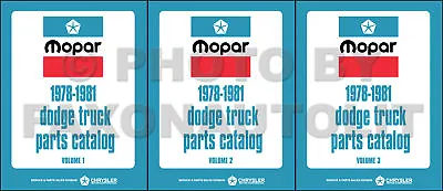$109 • Buy Dodge Truck Parts Book 1978 1979 1980 1981 Pickup Power Wagon Little Red Express