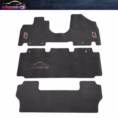 Fits 11-17 Honda Odyssey Black Nylon Floor Mats Carpets Front Rear & RR • $67.99