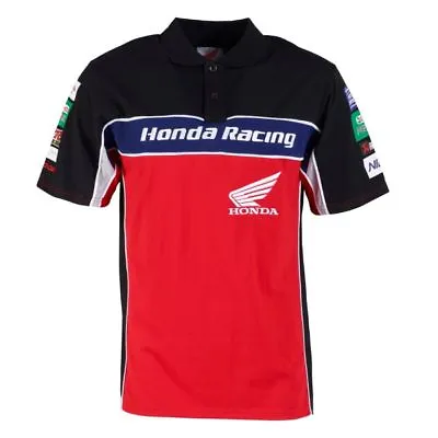 Official Honda  BSB Racing  Man's Polo Shirt - 18HBSB -AP1 • £25.99