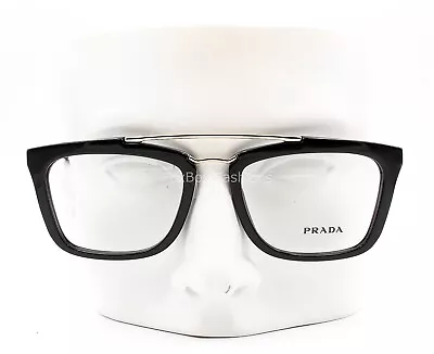 Prada VPR 18Q 1AB-1O1 Eyeglasses Glasses Polished Black / Gold 51-18-140 • $115