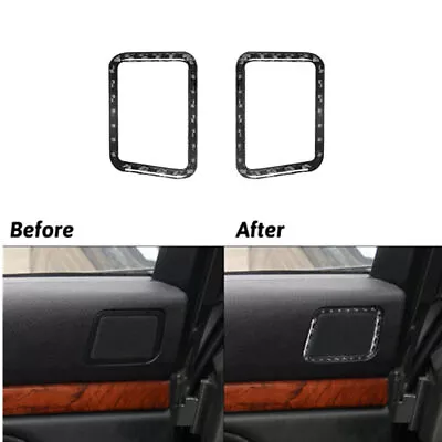 2Pcs Rear Door Audio Speaker Cover Carbon Fiber Sticker For BMW M5 E39 1998-2003 • $10.90