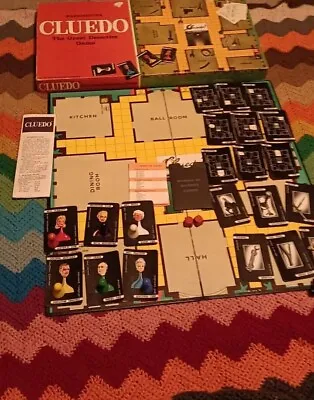 Cluedo Murder Mystery 1965  - 1972 Fun Board Game Waddingtons  Vintage Complete  • £12.99