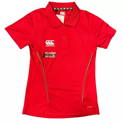 Canterbury Rugby Women's Polo (Size 8UK) Team Dry Polo Shirt - New • £9.99