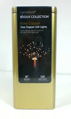 Lumations 120 LED 16  Warm White Starburst Battery Powered Christmas Tree Topper • $16.99