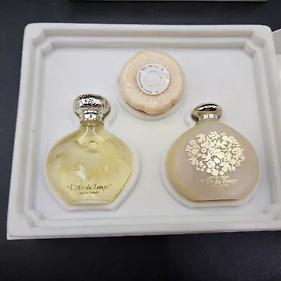 Nina Ricci L'Air Du Temps Parfum Scented Soap Scented Lotion Mini Set Of 3 • $24.29