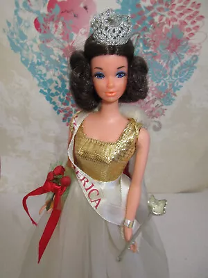 Vintage 1970's Walk Lively Miss America Barbie Doll ~ Steffie Head Mold ~ • $125