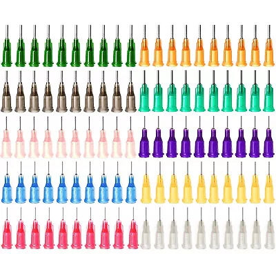 0.5  Short Blunt Tip Syringe Needle Luer Oil Glue Ink Dispensing Liquid Henna • $6.84