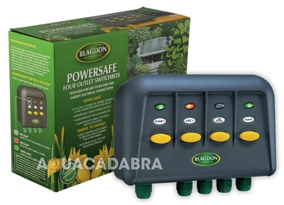 £51.70 • Buy Blagdon Powersafe Garden 4 Way Pond Outlet Switch Box Garden Fish Koi Plug