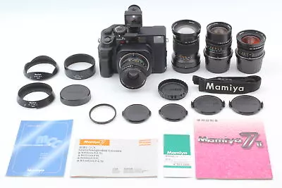 [MINT W/ 4 Lens Finder Hood Strap]  Mamiya 7 II + N 43 65 80 150 Lens From JAPAN • $1