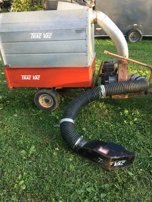 $1500 • Buy Trac Vac Tow-Behind Leaf Vacuum Dump Trailer 