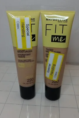 (2) Maybelline Fit Me Tinted Moisturizer For All Skin Types #220 -  1oz • $12.99