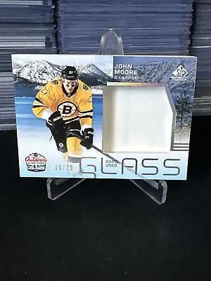 2021-22 SP Game Used Hockey John Moore Lake Tahoe Game Used Glass /25 • $99.99