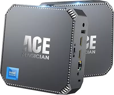 ACEMAGICIAN Mini PC Intel N100 Windows 11 16GB RAM 512GB SSD WIFI6 4K Dual LAN • $186.89