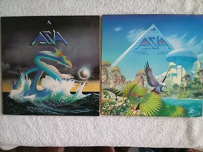 Asia 2LP Lot Self Titled & Alpha Carl Palmer Steve Howe Inner VPI Clean Vinyl • $16