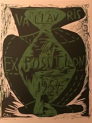 $59 • Buy 1959 Pablo Picasso Poster  Vallauris 1954  Original Lithograph Plate-signed