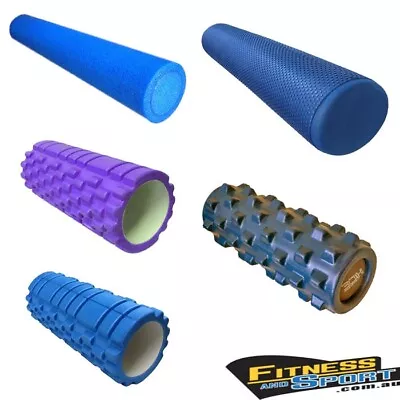 Physio Yoga EVA Foam Rollers Gym Back Training Exercise Massage 33/45/60/75/90CM • $32.29