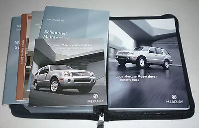 2003 MERCURY MOUNTAINEER OWNERS MANUAL SET 03 W/case Cd • $26.99