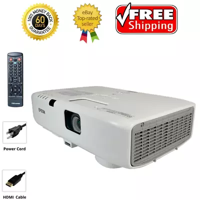 Epson PowerLite D6250 3LCD Projector Portable 4000 ANSI Professional HDMI Bundle • $974.99