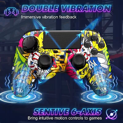 $37.99 • Buy NEW Custom Design Wireless PS4 Controller Gamepad Compatible For PS4 Console