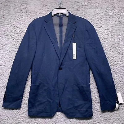 Bar Iii Jacket Mens 38 Regular Blue 2 Button Slim-Fit Neat Knit Sport Coat • $29.74