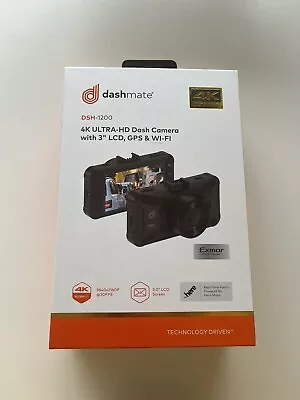 4K Ultra-HD Dash Camera With 3” LCD Screen GPS & WiFi • $50