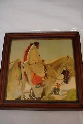 Victor Higgins Repo Native American Painting Style Navajo 38 X 36 Wood Frame • $299.96