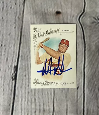 Matt Adams 2014 Topps Allen & Ginter Auto Ip Signed Card # 79 Cardinals • $9.99