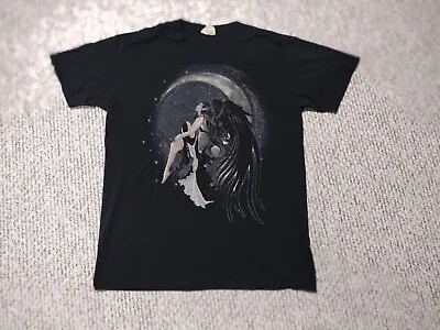 Vintage 90s Mountain Fairy Pixie Art Fairycore Shirt L BLACK Y2K Fantasy Nature • $49.99