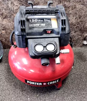 Porter Cable 6 Gallon 150 PSI 2.6 SCFM @90 PSI Pancake Air Compressor N310415 • $100