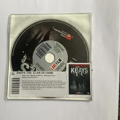 The Krays - A Life Of Crime (DVD 2012) Disc Only • £2