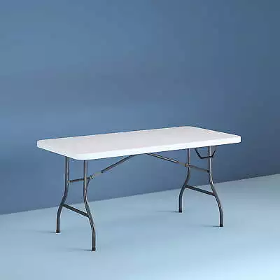 Cosco 6 Foot Premium Folding Table In White Speckle • $89.98