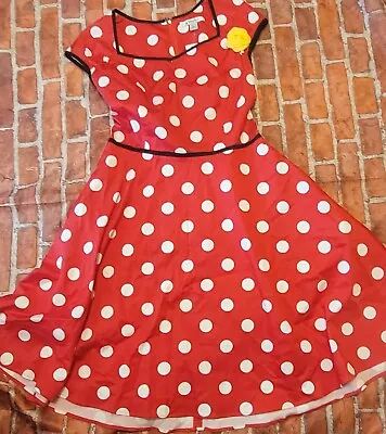 Disney Parks Womens Minnie Mouse Dress Nwt Sz Large Polka Dot Vacation Costume • $49.99