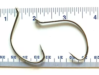 1000 GT 2X Nickel Wide Gap Hollow Point Kahle Fish Hooks Size 6/0 - Kahle Hooks • $104.99