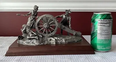 R. Sullivan Molly Pitcher Battle Of Monmouth Pewter Figurine On Wood Base • $399