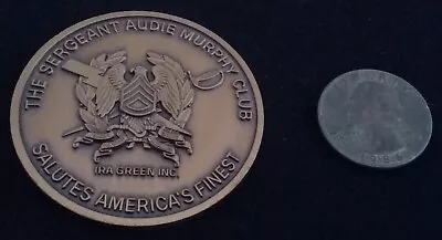 RARE Medal Of Honor Sergeant Audie Murphy Club SAMC MoH Army US Challenge Coin • $35