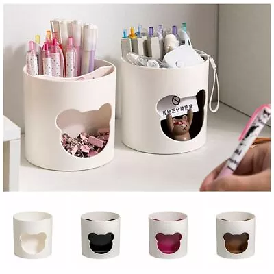 Pencil Holder Rotating Pen Holder Storage Box Desk Pen Organizer Pen Holders AU • $13.03