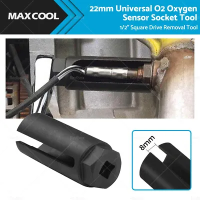 22mm Universal O2 Oxygen Sensor Socket Tool 1/2  Square Drive Removal Tool • $21.99