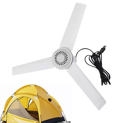 Mini USB Portable Ceiling Fan  Tent Fans For RV Camping Outdoor Gazebo Canopy • $26.80