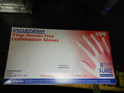 Adenna VPF Vinyl Powder Free Exam Gloves VPF236 • $6