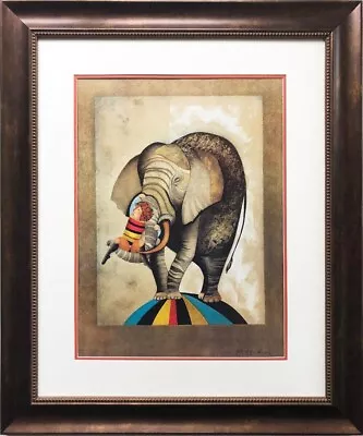 G Rodo Boulanger  An Elephant For Kris  NEW CUSTOM FRAMED Lithograph Art Animal • $199.99