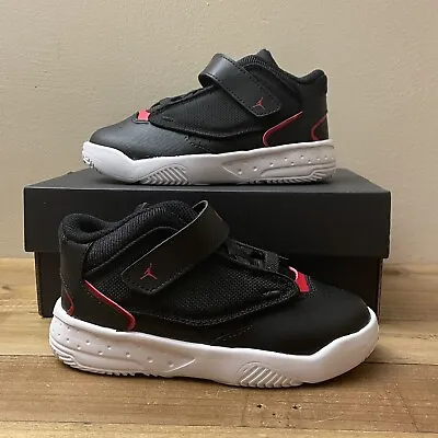 JORDAN Max Aura 4 Infant Black SIZE C8.5 Trainers Nike Flight 23 • £34.99