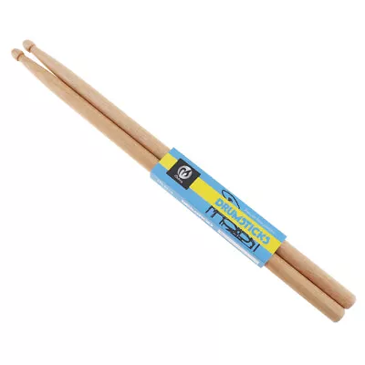 Pair 5A Walnut Wood Drumsticks Lightweight Music Band Jazz Oval Tip Drum Sticks • $11.90